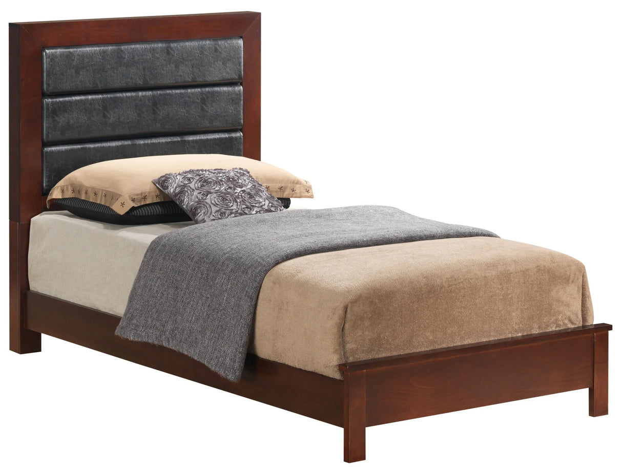 Transitional Modern Design Bed - Furniture Home Direct