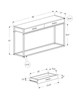 Accent Console Table For Entryway, Storage Drawers, Contemporary & Modern - Furniture Home Direct
