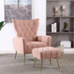 Accent Chair With Ottoman, Comfy Armchair For Living Room - Furniture Home Direct