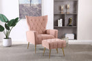 Accent Chair With Ottoman, Comfy Armchair For Living Room - Furniture Home Direct