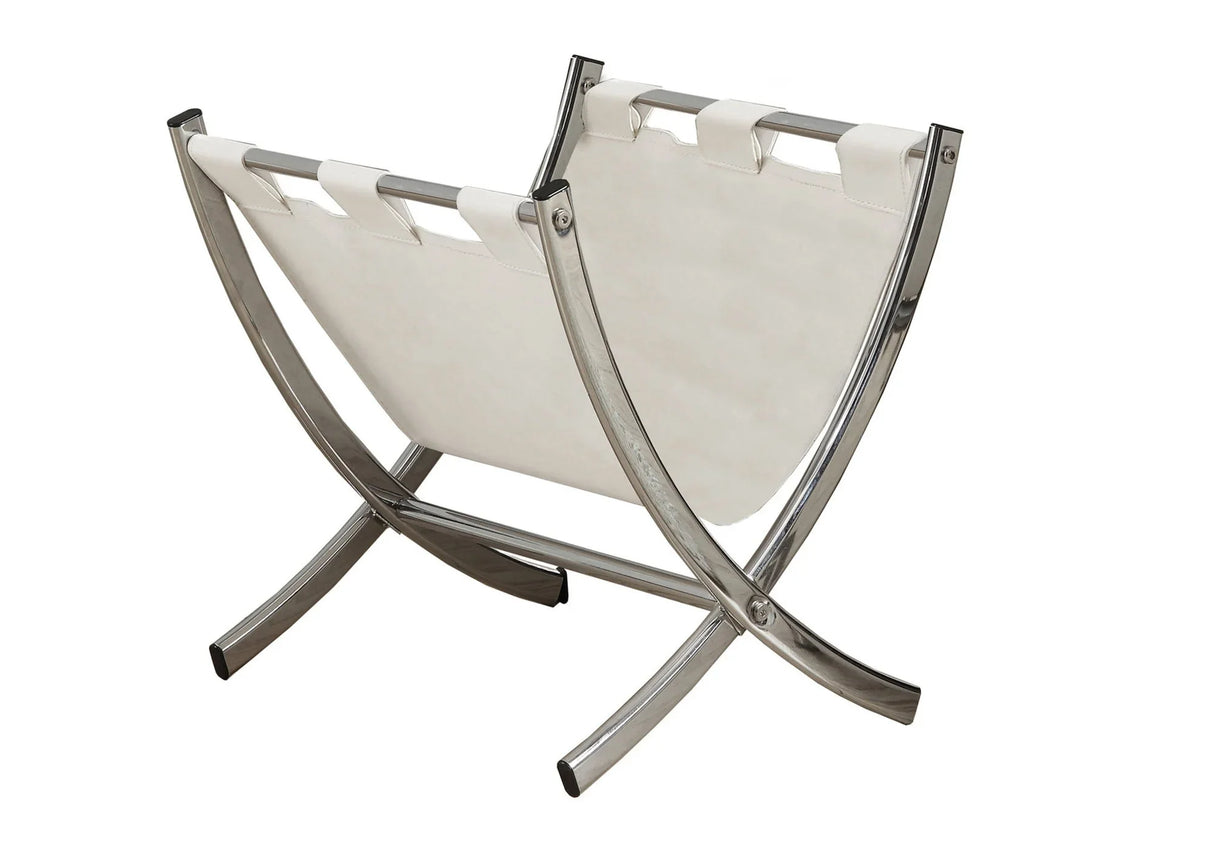 Magazine Rack Standing Organizer Storage Leather Look - Furniture Home Direct