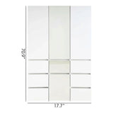 Elise - Modular Wood Closet System With Mirror For Custom Storage Solutions - White