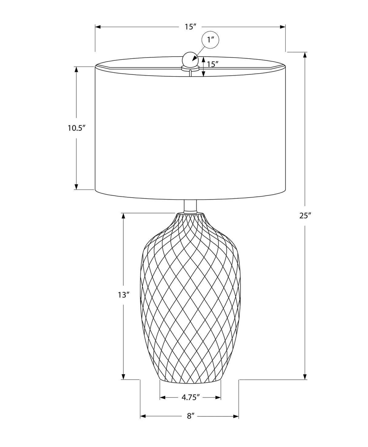 Lighting, Table Lamp, Transitional - Cream - Furniture Home Direct