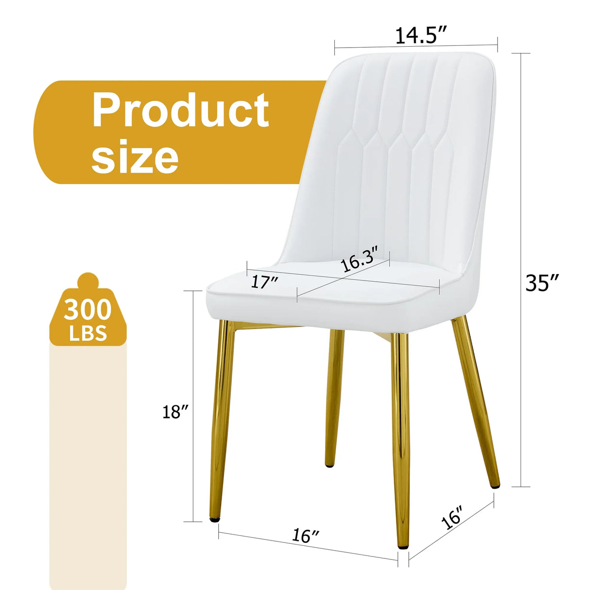 4 Modern Dining Chairs - White - Furniture Home Direct