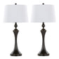 Flint - Contemporary Table Lamp Built In USB Port (Set of 2) - Furniture Home Direct