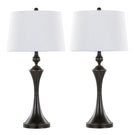 Flint - Contemporary Table Lamp Built In USB Port (Set of 2) - Furniture Home Direct