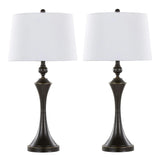 Flint - Contemporary Table Lamp Built In USB Port (Set of 2) - Furniture Home Direct
