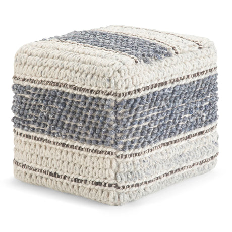 Grady - Handcrafted Square Pouf - Furniture Home Direct