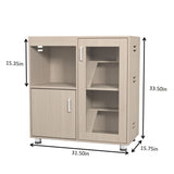 4 Tier Hamster Cage With Acrylic Windows And Storage Cabinet - Furniture Home Direct