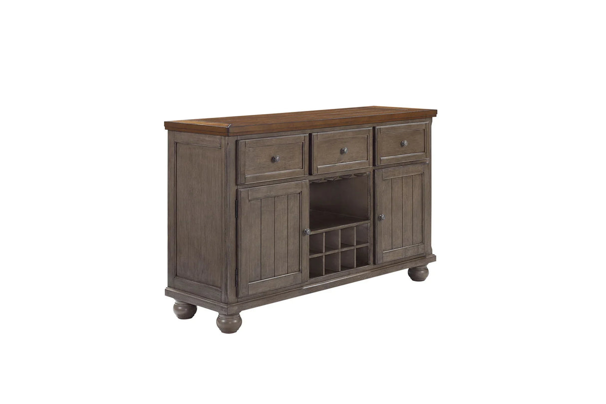 Rustic Two Tone Sever With Powerpack - Gray - Furniture Home Direct