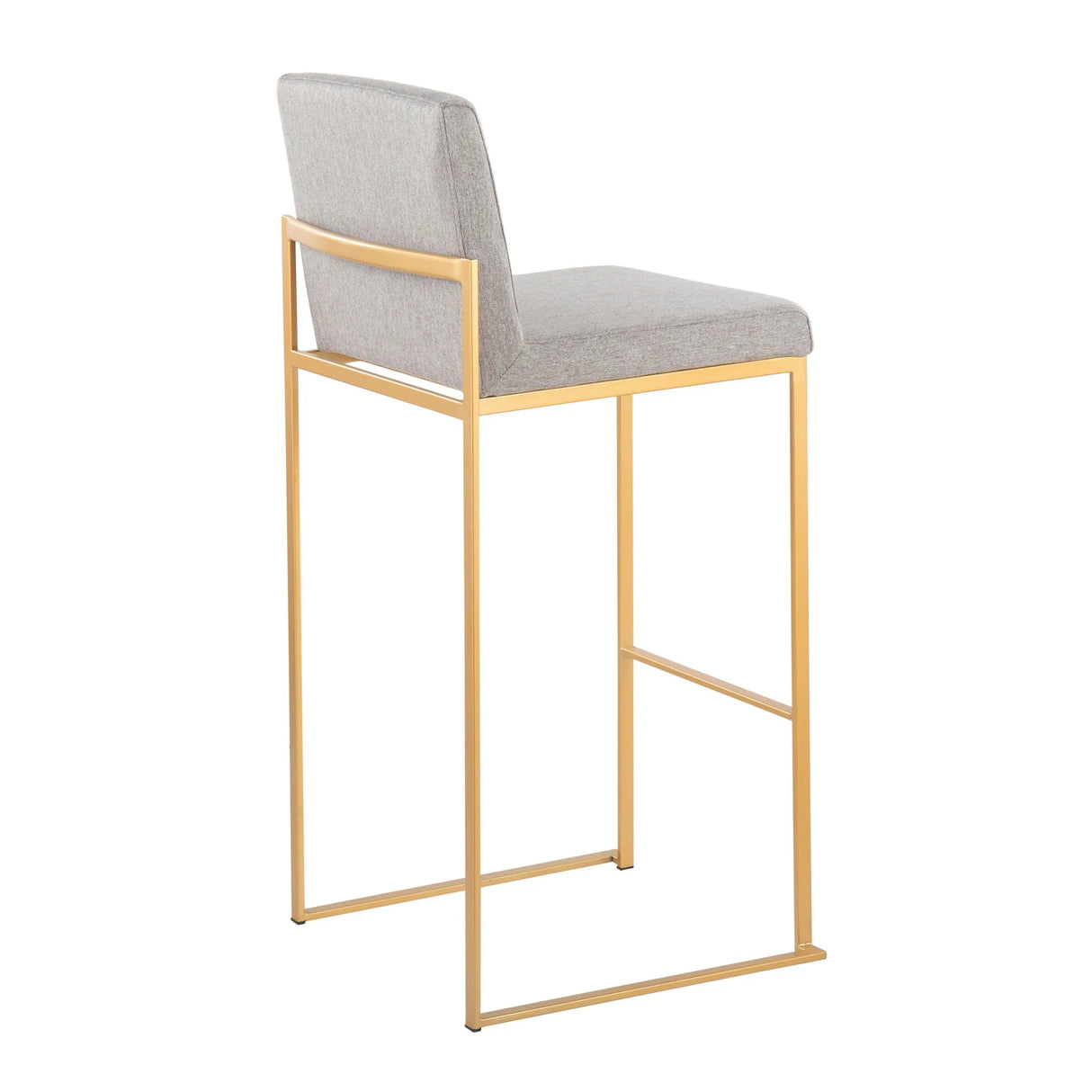 Fuji - Contemporary Design High Back Barstool (Set of 2) - Furniture Home Direct