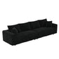 Plush Corduroy 4 Seat Sofa, Modern Comfy Upholstered Sofa Cloud Couch, Deep Seat Couches With Soft Pillows - Furniture Home Direct