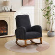 Rocking Glider Chair With High Back And Side Pocket - Furniture Home Direct