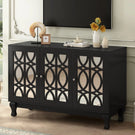 Modern Mirrored TV Stand, 3 Adjustable Shelves For Living Room - Furniture Home Direct