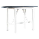 Dining Set Drop Leaf Counter Height With 2 Chairs White Gray - Furniture Home Direct
