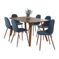 Folia Pebble - 7 Piece Mid Century Modern Dining Set - Furniture Home Direct