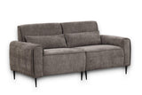 Valentina 74" Gray Chenille Sofa and Loveseat Living Room Set - Furniture Home Direct