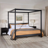 Canopy Bed Frame Modern Minimalist Boho - Furniture Home Direct