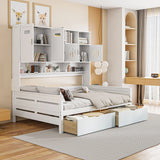 Daybed With All-In-One Cabinet And Shelf - Furniture Home Direct