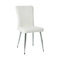 Modern Dining Chair With Electroplated Metal Legs (Set of 4) - Furniture Home Direct