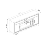 Almera - Fireplace With Adjustable Temperature And LED Options - Furniture Home Direct
