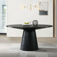 Jasper - Wide Contemporary Round Dining Table - Furniture Home Direct
