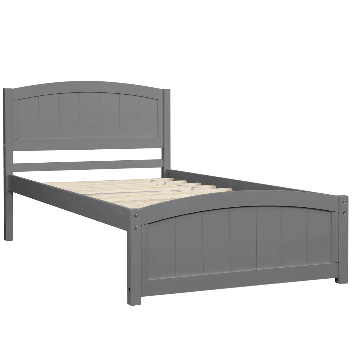 Platform Bed & Headboard, Footboard And Wood Slat Support - Furniture Home Direct