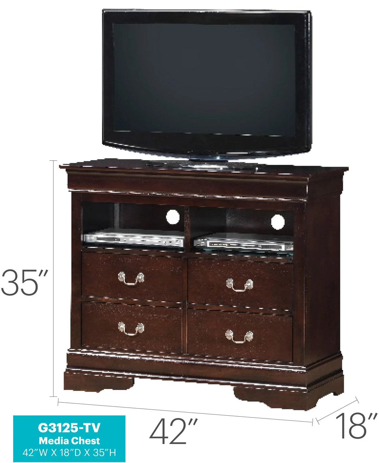 Media Storage Unit Timeless - Furniture Home Direct