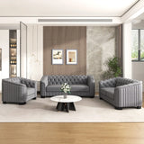 Upholstered 3 Piece Sofa Set With Legs - Furniture Home Direct