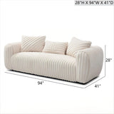 Cancun - Sofa - White - Furniture Home Direct