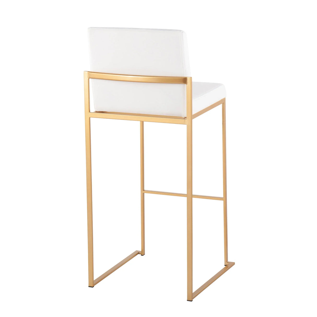 Fuji - Contemporary Design High Back Barstool (Set of 2) - Furniture Home Direct