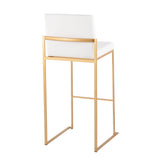 Fuji - Contemporary Design High Back Barstool (Set of 2) - Furniture Home Direct