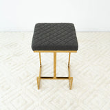 Joel - Mid Century Modern Luxury Upholstered Stool - Furniture Home Direct