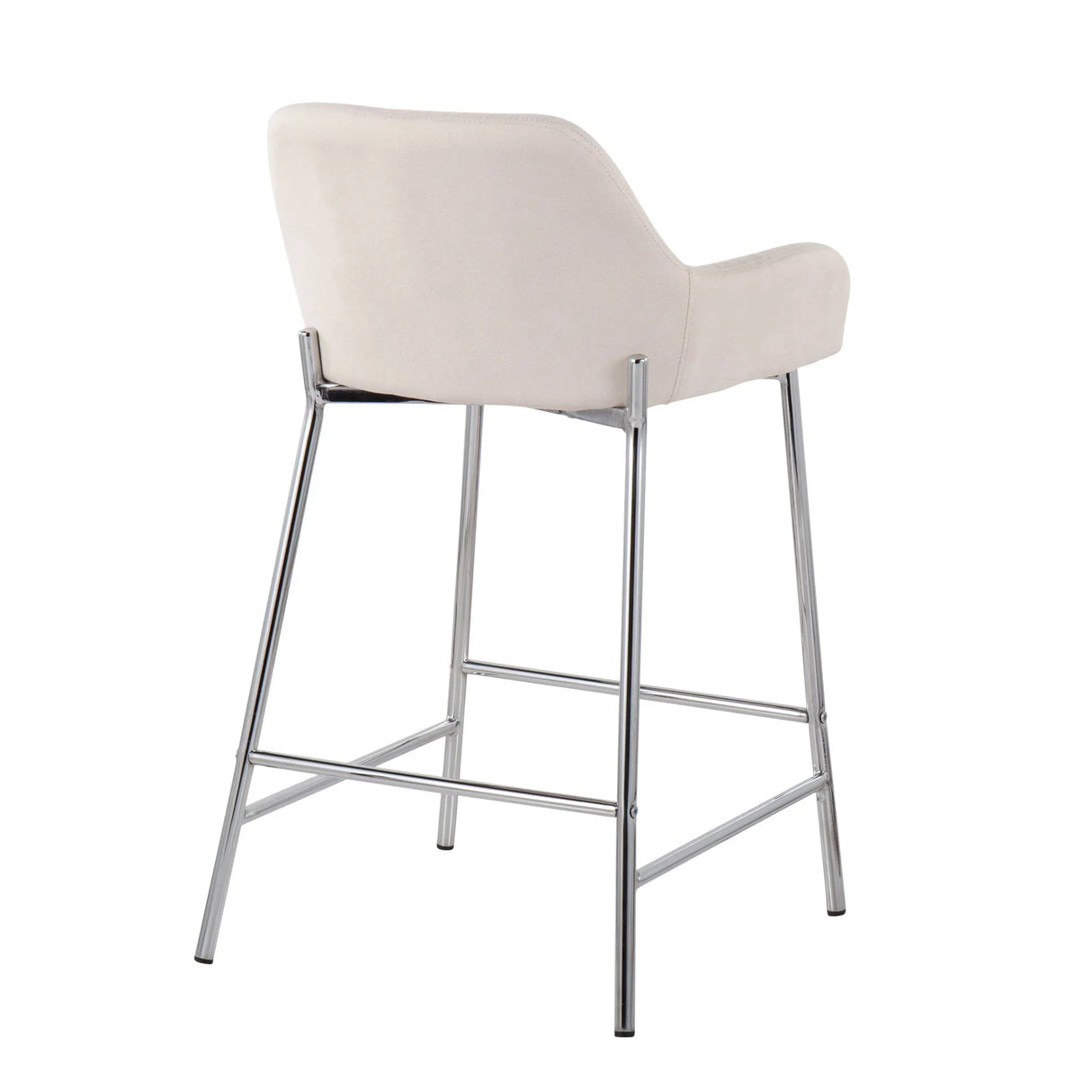 Daniella - Contemporary Fixed Height Counter Stool With Metal Legs (Set of 2) - Furniture Home Direct