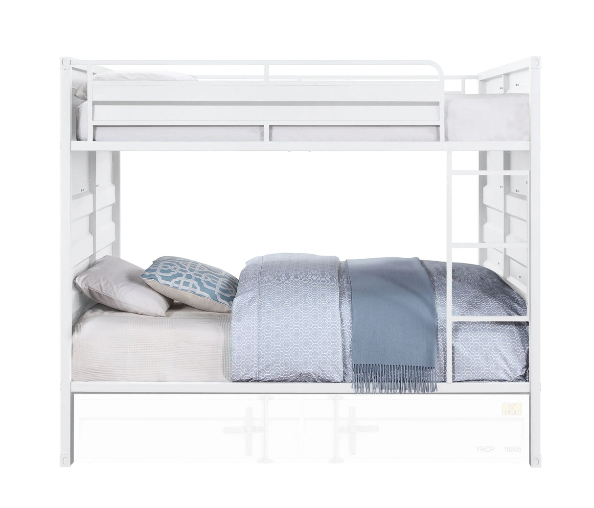 Cargo - Full Bunk Bed With Trundle - White - Furniture Home Direct