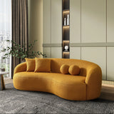 Drake - Japandi Style Curvy Boucle Sofa - Furniture Home Direct