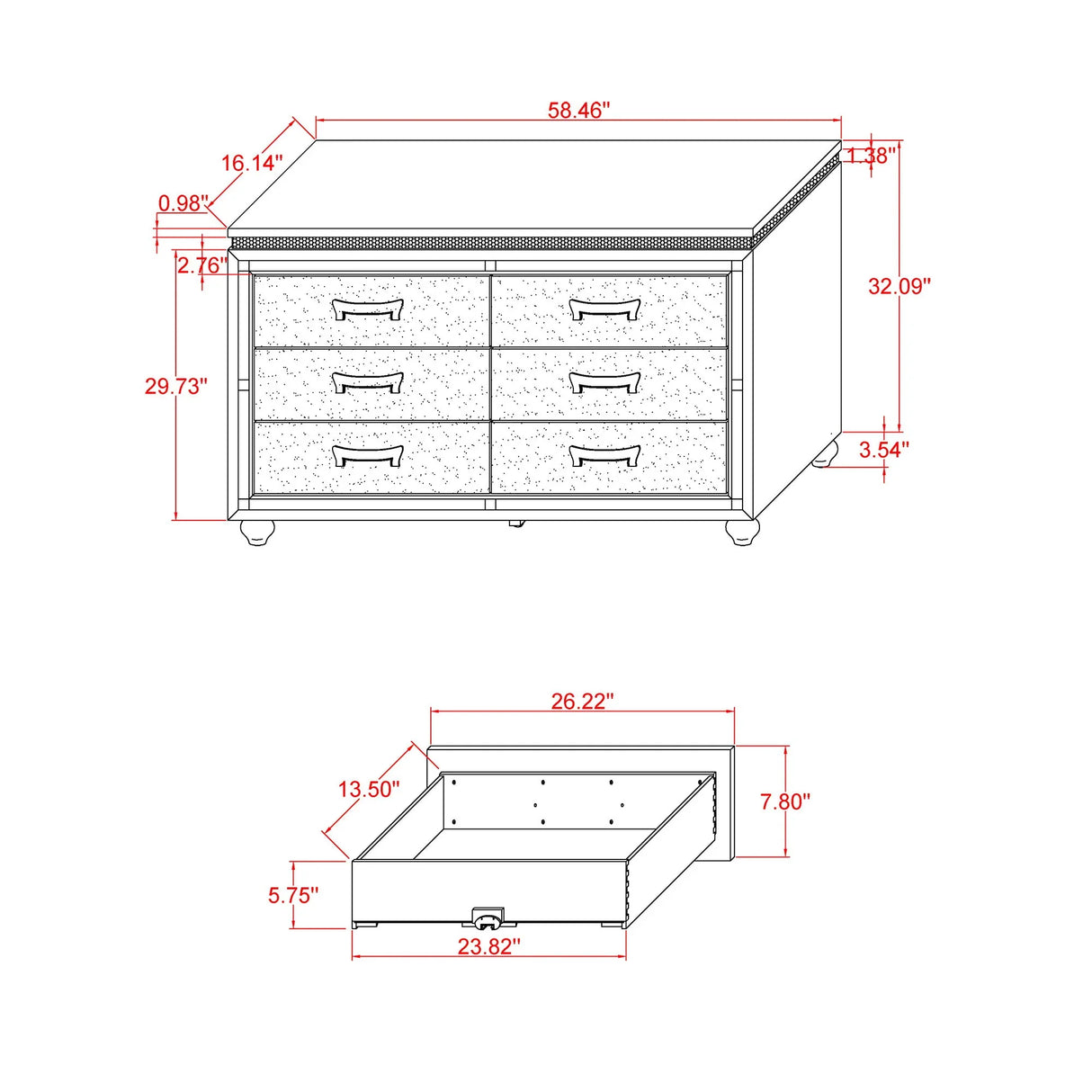 Maloise - Dresser - White - Furniture Home Direct