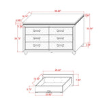 Maloise - Dresser - White - Furniture Home Direct