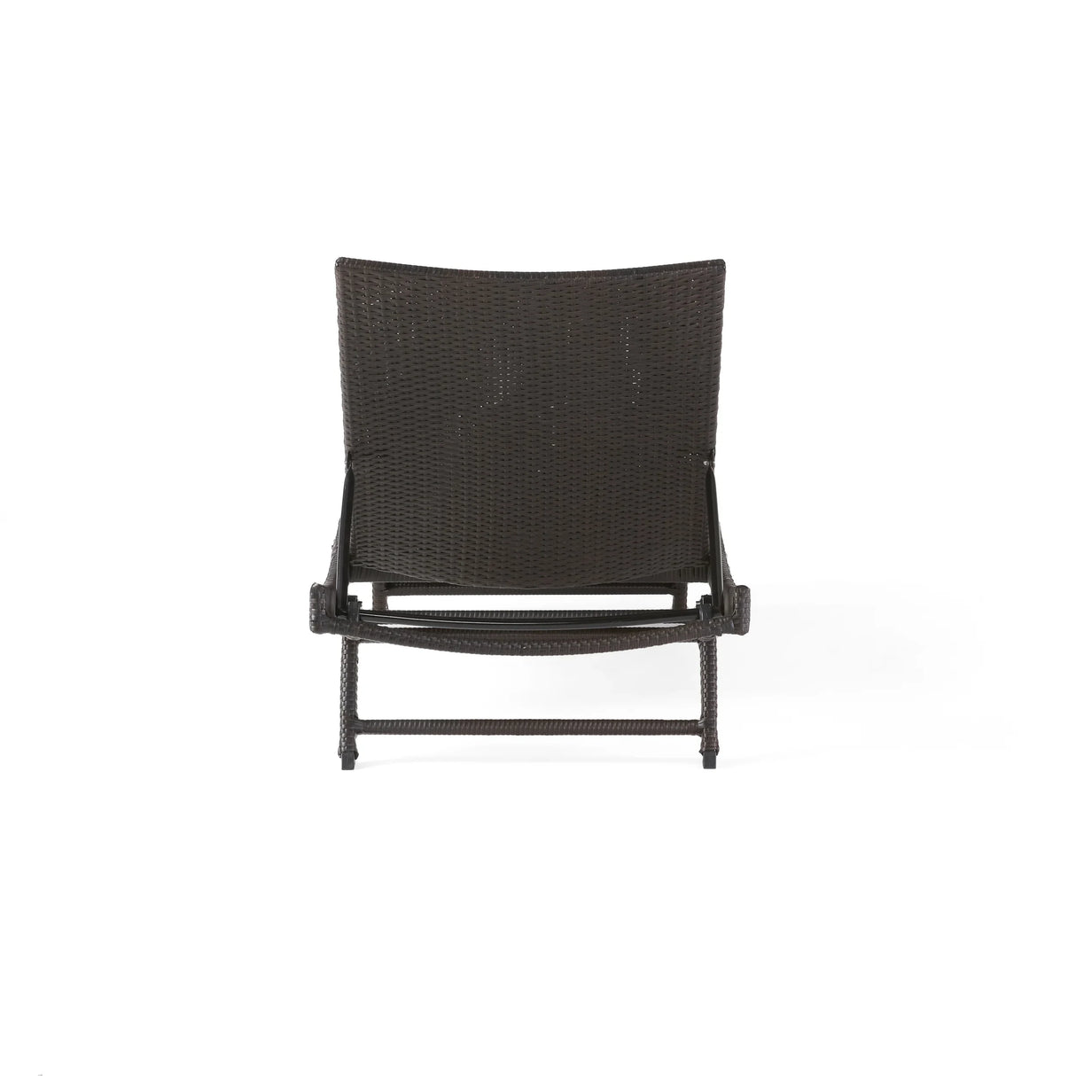 Wicker Chaise Lounge - Brown - Furniture Home Direct