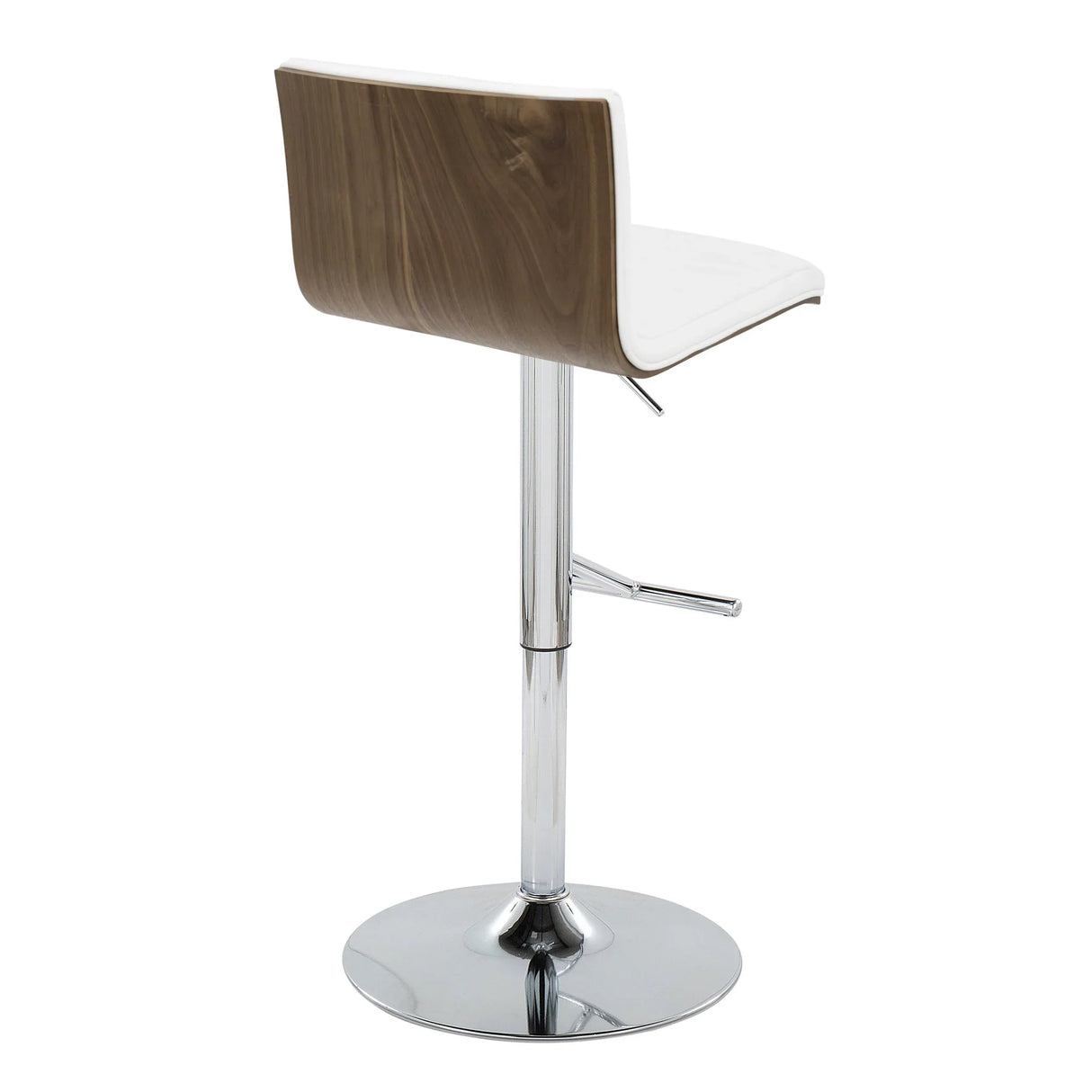 Mason - Contemporary Adjustable Barstool & Swivel With Straight T Footrest (Set of 2) - Furniture Home Direct