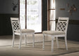 Havanna - Wide Contemporary Fabric Chair With Cushion (Set of 2) - Off White - Furniture Home Direct