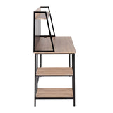 Geo - Shelf Contemporary Desk - Furniture Home Direct