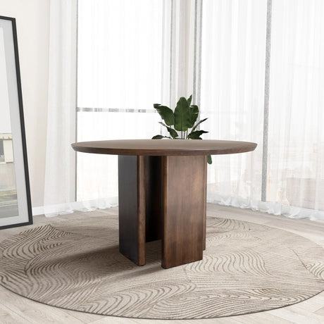 Alden - Round Dining Table - Walnut - Furniture Home Direct