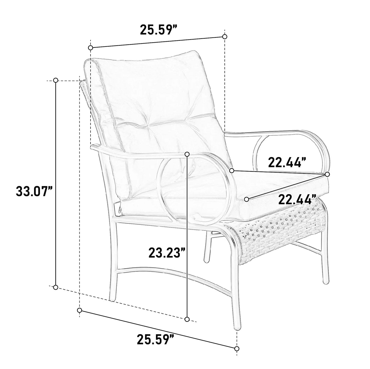 3 Piece Conversation Set - Beige - Furniture Home Direct