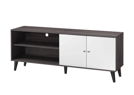 Amidon - TV Stand, With 2 Storage Shelves And 1 Cabinet - Furniture Home Direct