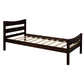 Twin Size Platform Bed With Headboard And Wooden Slat Support - Furniture Home Direct