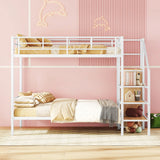 Bunk Bed With Lateral Storage Ladder And Wardrobe - Furniture Home Direct