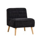 Upholstered Armless Accent Chair - Furniture Home Direct