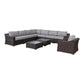 Outdoor Wicker Conversation Set With Cushions, All Weather - Furniture Home Direct