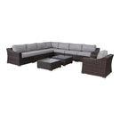 Outdoor Wicker Conversation Set With Cushions, All Weather - Furniture Home Direct